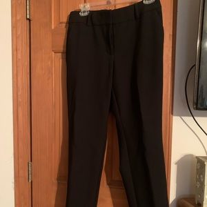 Straight leg navy pants